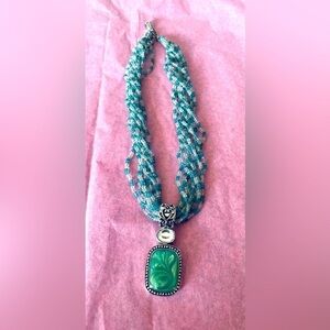 Beaded Lia Sophia Necklace EUC